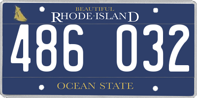 RI license plate 486032