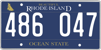 RI license plate 486047