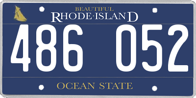 RI license plate 486052