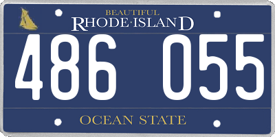 RI license plate 486055