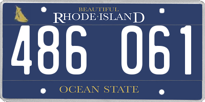 RI license plate 486061