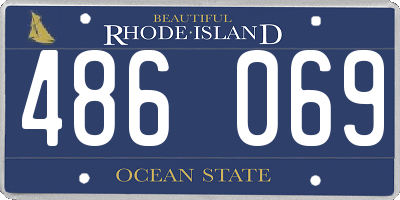 RI license plate 486069