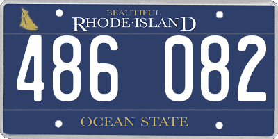 RI license plate 486082