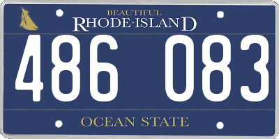 RI license plate 486083