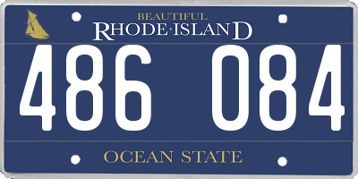 RI license plate 486084