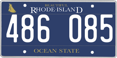 RI license plate 486085
