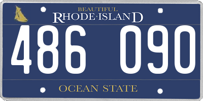 RI license plate 486090