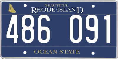 RI license plate 486091