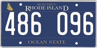 RI license plate 486096