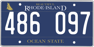 RI license plate 486097