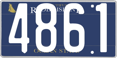 RI license plate 4861