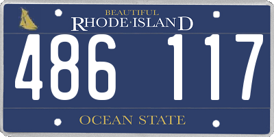 RI license plate 486117