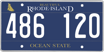RI license plate 486120
