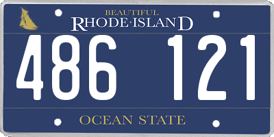 RI license plate 486121