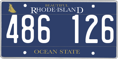 RI license plate 486126