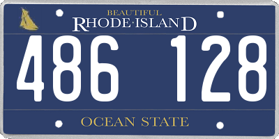 RI license plate 486128