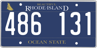 RI license plate 486131