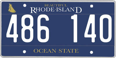 RI license plate 486140