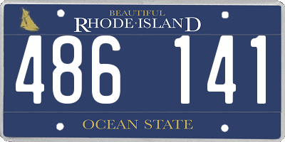 RI license plate 486141