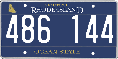 RI license plate 486144