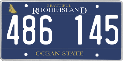 RI license plate 486145