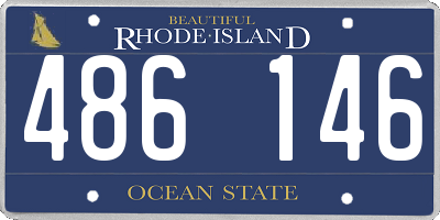 RI license plate 486146