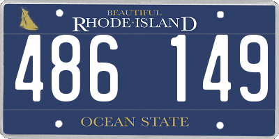 RI license plate 486149