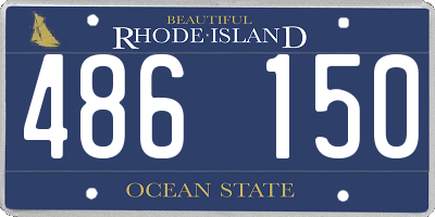 RI license plate 486150