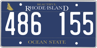 RI license plate 486155