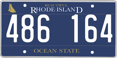 RI license plate 486164