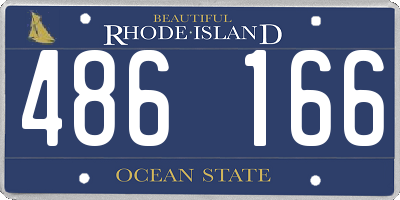 RI license plate 486166