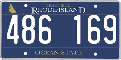 RI license plate 486169
