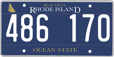 RI license plate 486170