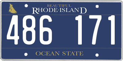 RI license plate 486171