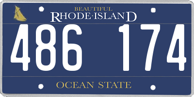 RI license plate 486174