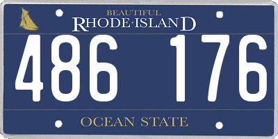 RI license plate 486176