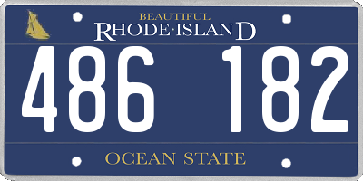 RI license plate 486182
