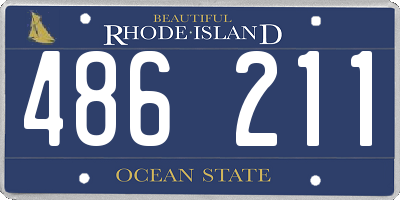RI license plate 486211