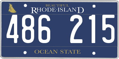 RI license plate 486215