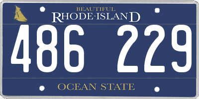 RI license plate 486229