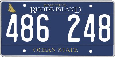 RI license plate 486248