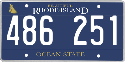 RI license plate 486251