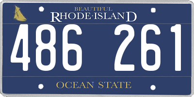 RI license plate 486261