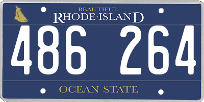 RI license plate 486264