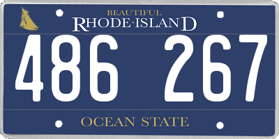 RI license plate 486267