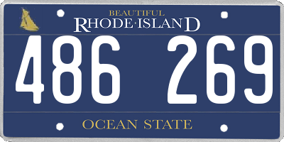 RI license plate 486269