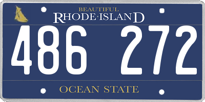RI license plate 486272