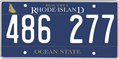 RI license plate 486277