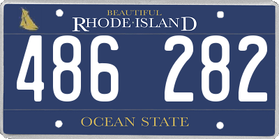 RI license plate 486282