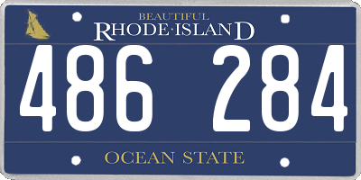 RI license plate 486284